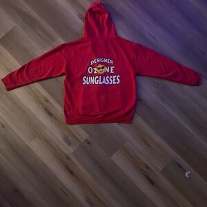 Red Zip up Hoodie